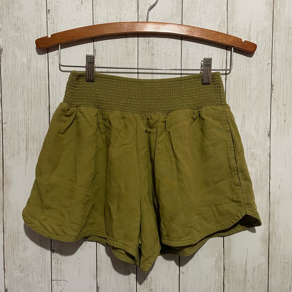 Prana olive green shorts
